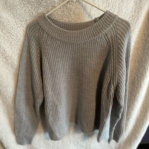 Gray sweater